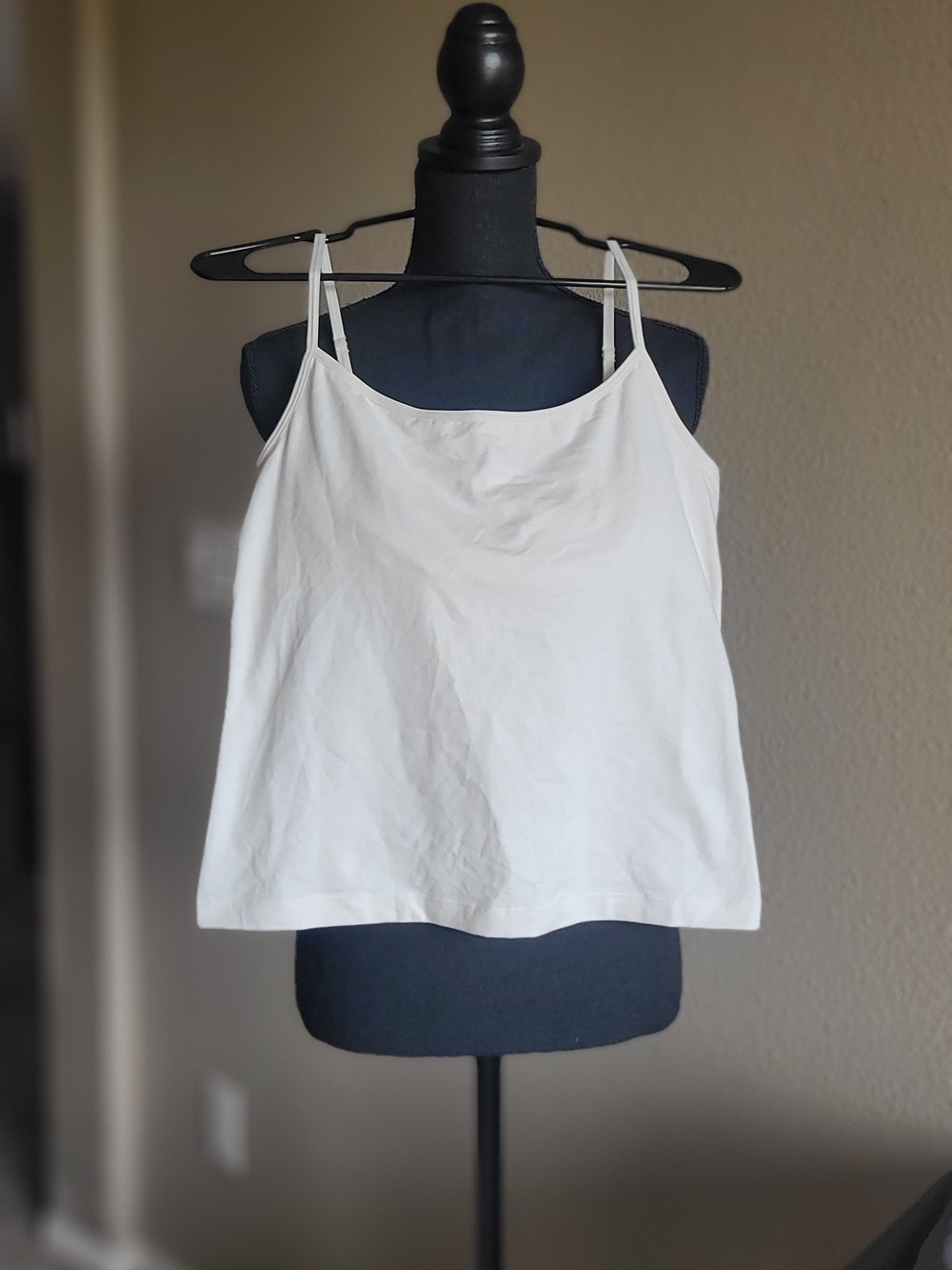 PINK Victoria's Secret Off-White Camisole with Shelf Bra